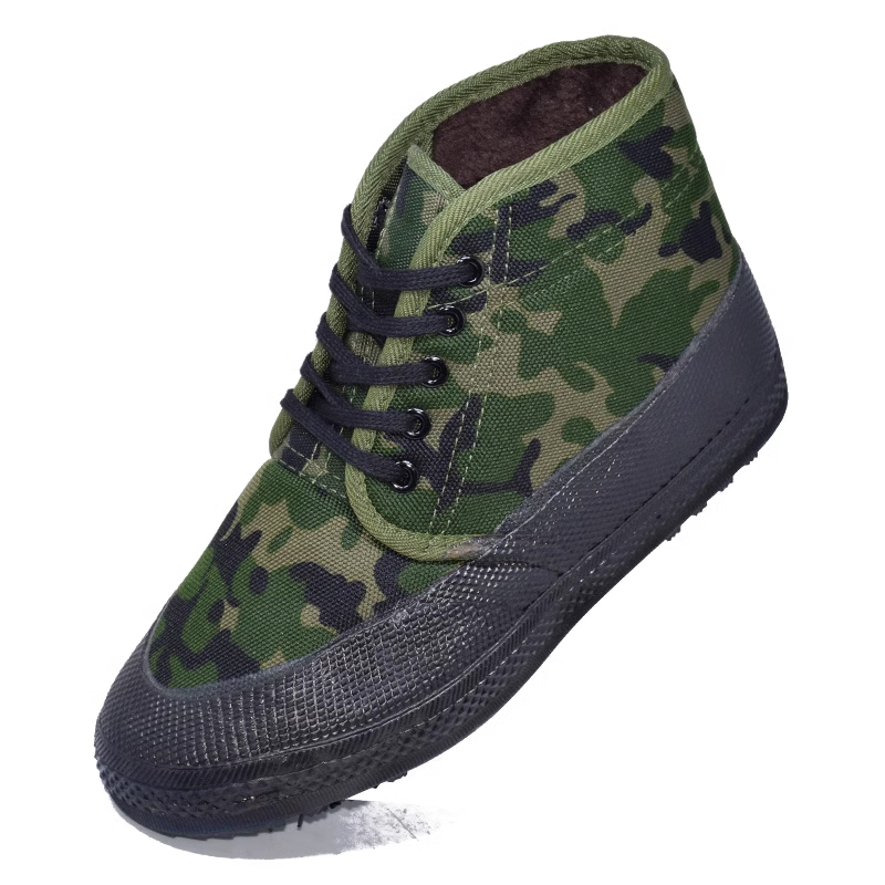 天鸣TM 迷彩帆布棉胶鞋 源头工厂 可定制 36-46码 双高清大图