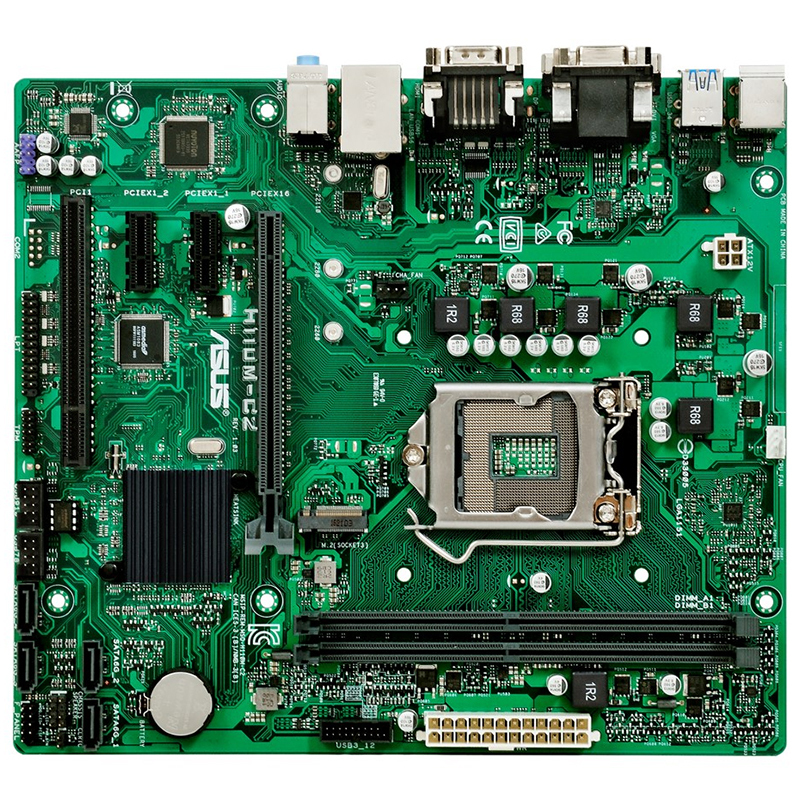 华硕(ASUS) H110M-C2/CSM 主板 ( Intel H110/LGA 1151 )
