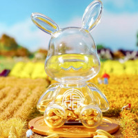 周大福大福红五谷丰登整套足金黄金摆件计价(工费:420元)EOF978赠储钱罐七夕礼物