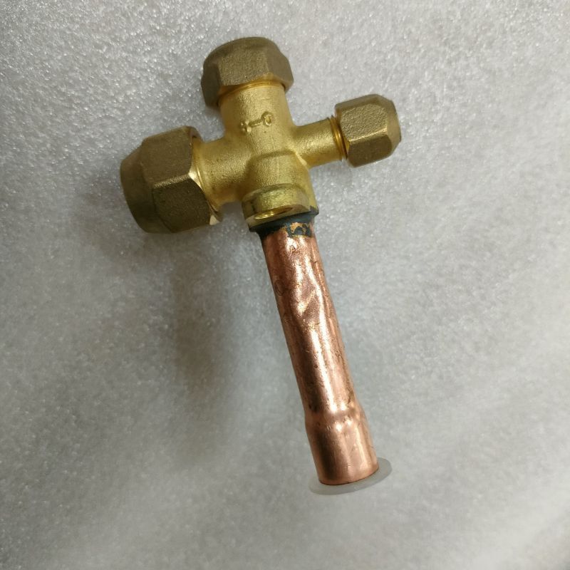 帮客材配 全新原件 空调外机截止阀 三通 低压直管 3P空调 4分直管 12.7mm 收前务必验货