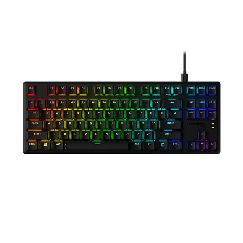 极度未知(HyperX) 阿洛伊 Origins Core起源PBT竞技升级版RGB游戏机械键盘87键红轴 原金士顿