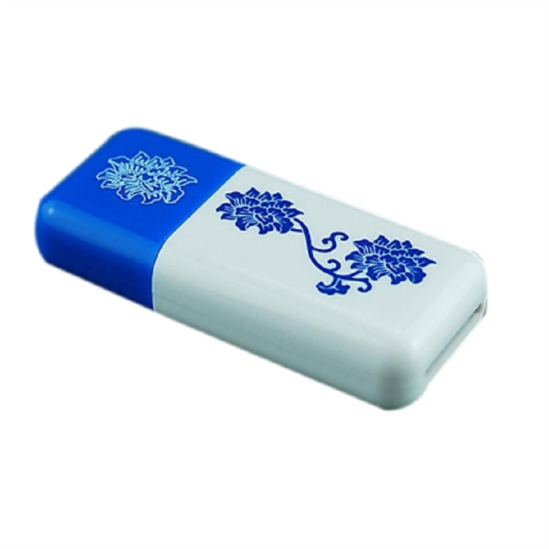 品胜(PISEN) 读卡器 TF 彩豆读卡器 (深蓝色青花瓷)