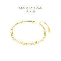 周大福17916系列简约几何22K金手链E126130精品