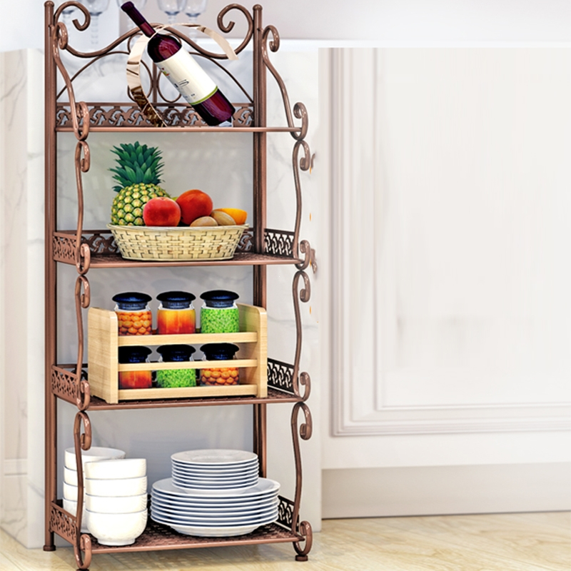 法耐fanai浴室置物架落地式厕所卫生间铁艺多层架子卧室厨房阳台收纳