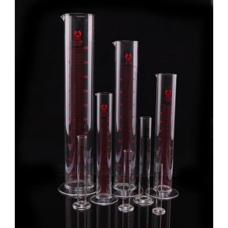 玻璃刻度量筒量杯10ml 25ml 50ml 100ml 250ml 500ml 1000ml 2000 100ml