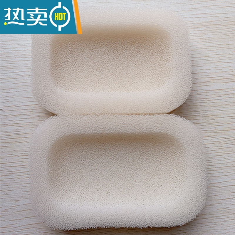 敬平【8个装】吸水海绵皂盒 沥水便携式香皂托 韩国多功能擦玻璃海绵 4个装 (拍2份送2个)