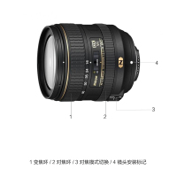 尼康(Nikon) AF-S DX 16-80mm f/2.8-4E ED VR 尼康卡口 72mm口径 广角变焦镜头