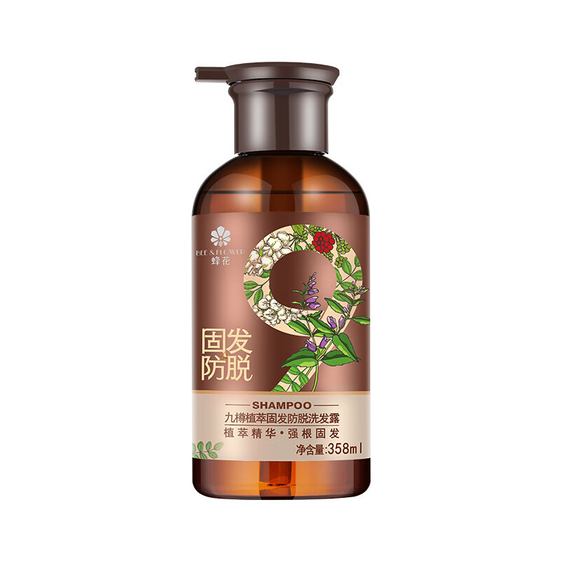 蜂花九樽植萃固发防脱洗发露植萃精华固发洗发水358ml