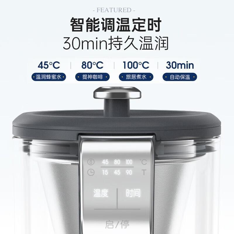 摩飞电器 (Morphyrichards)煮茶器喷淋式煮茶壶 家用办公室烧水壶泡茶蒸汽茶壶 MR6082 深空灰高清大图