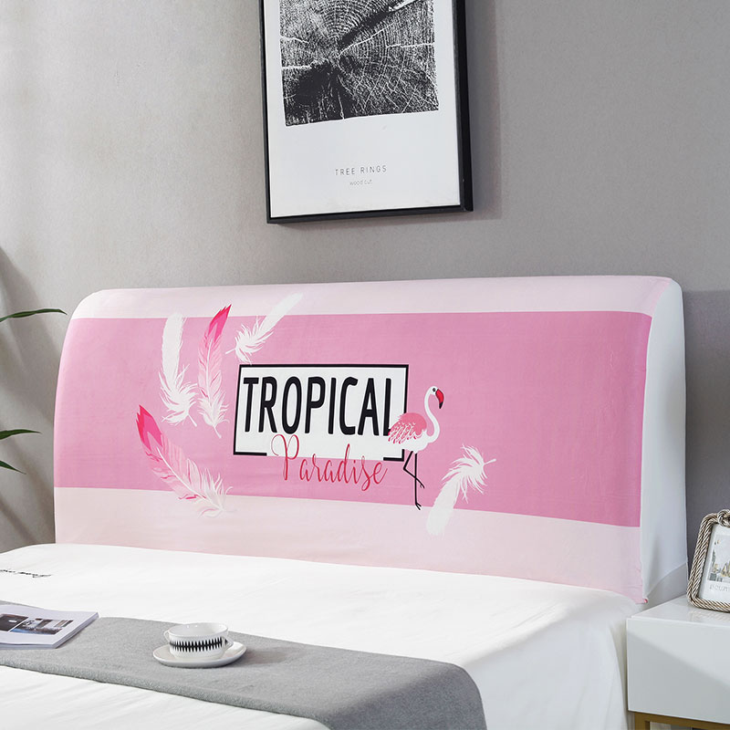 家柏饰(CORATED)床头套罩 床头罩防尘全包软包床头床靠背罩保护套北欧风格简约 斑点猫 60*180CM高清大图