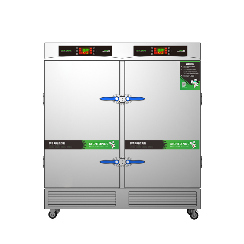 圣托(Shentop)双开门多功能商用蒸饭柜 24盘饭店酒店蒸饭车 大容量24层电蒸箱 STZ-F24高清大图