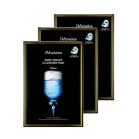 韩国JM肌司研韩国滋养水盈补水面膜(黑臻版)补水保湿10片装*3盒