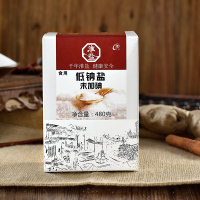 淮盐低钠盐食用盐岩盐480gx1盒无碘盐未加碘盐不含碘盐家用低钠盐