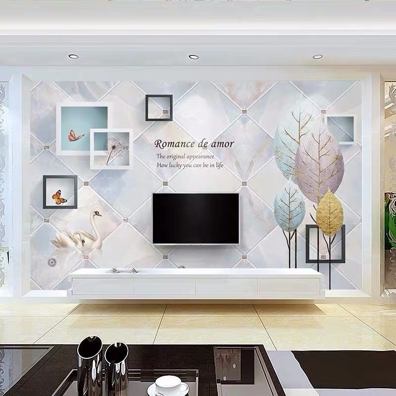电视背景墙壁画闪电客大气墙纸3d立体装饰客厅壁纸现代简约5d影视墙布