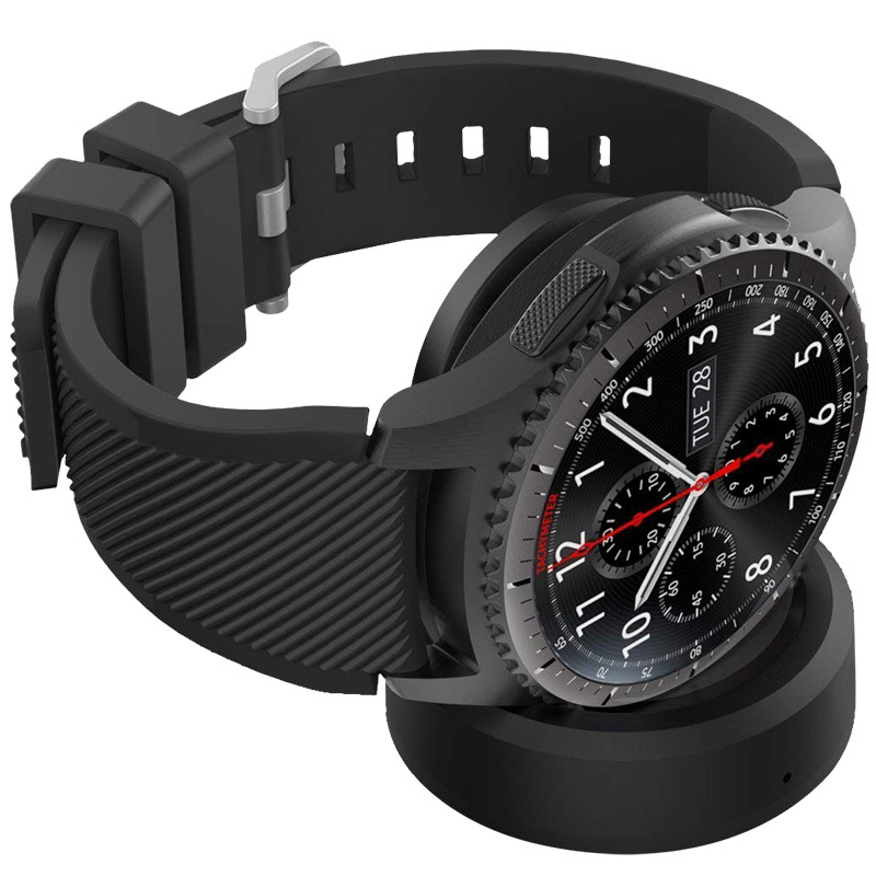 gearS2/S3充电器|手表gear s3充电器s2/galaxy watch磁吸底座sport s4无线充电X9