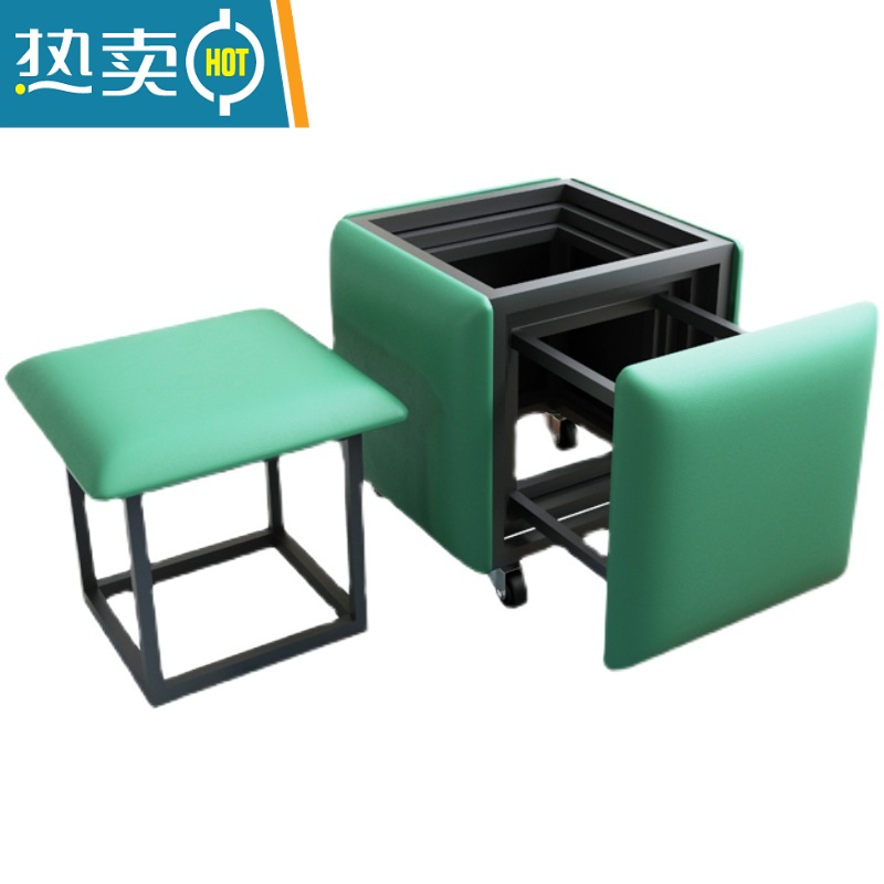 敬平五合一茶几矮凳子组合多功能餐椅可叠放省空间沙发客厅魔方收纳凳高清大图