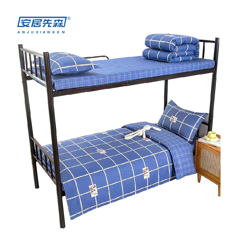 安居先森D1386艾伦格子an2402304全棉三件套 (计价单位:套)蓝色