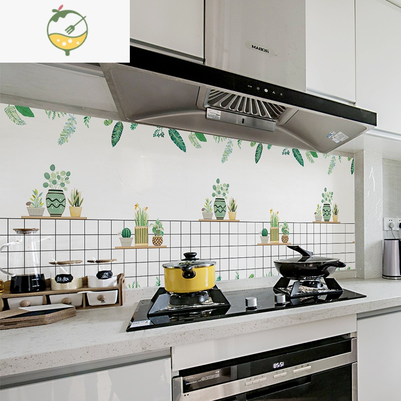 yicheng厨房防油贴纸柜灶台用油烟机墙墙壁贴纸