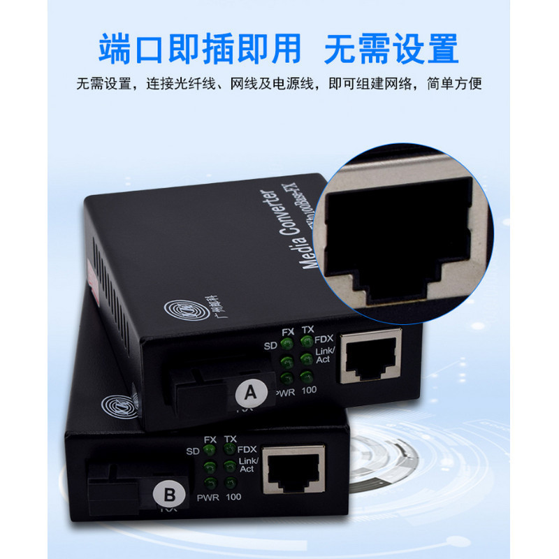 邮科 电信级光纤收发器 YKF244-SSC-20 单位:对 货期7天