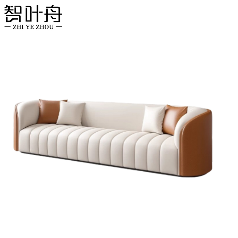 智叶舟沙发三人位220*70*70cm张高清大图