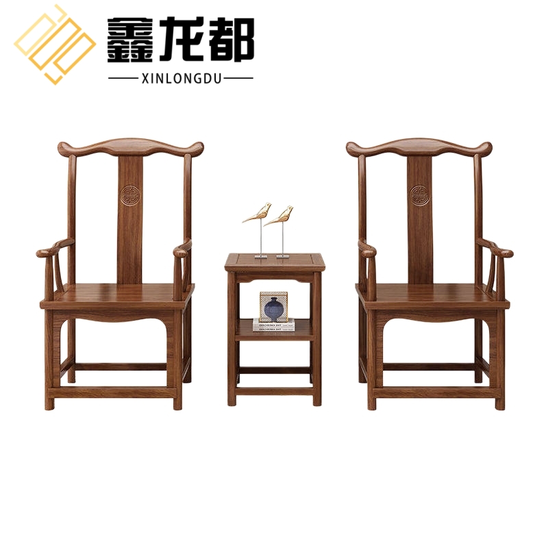 鑫龙都 椅子茶几组合2椅+方几套