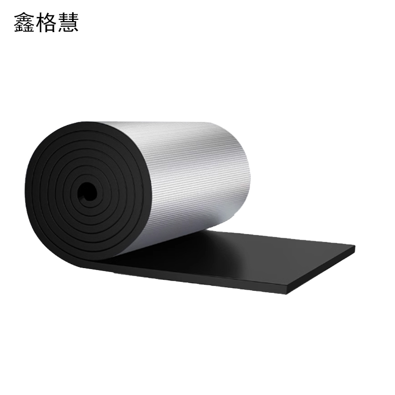 鑫格慧 隔热棉耐高温隔热板保温棉隔热材料防晒 1米*10米*50mm带背胶 卷