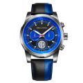 海鸥表(SEA-GULL) 国际米兰专属定制纪念款 双时区 夜光防水 运动款自动机械表男表 蓝色