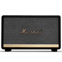 马歇尔Marshall ACTON II VOICE 无线蓝牙智能语音音箱AI闹钟家用重低音炮音响 黑色