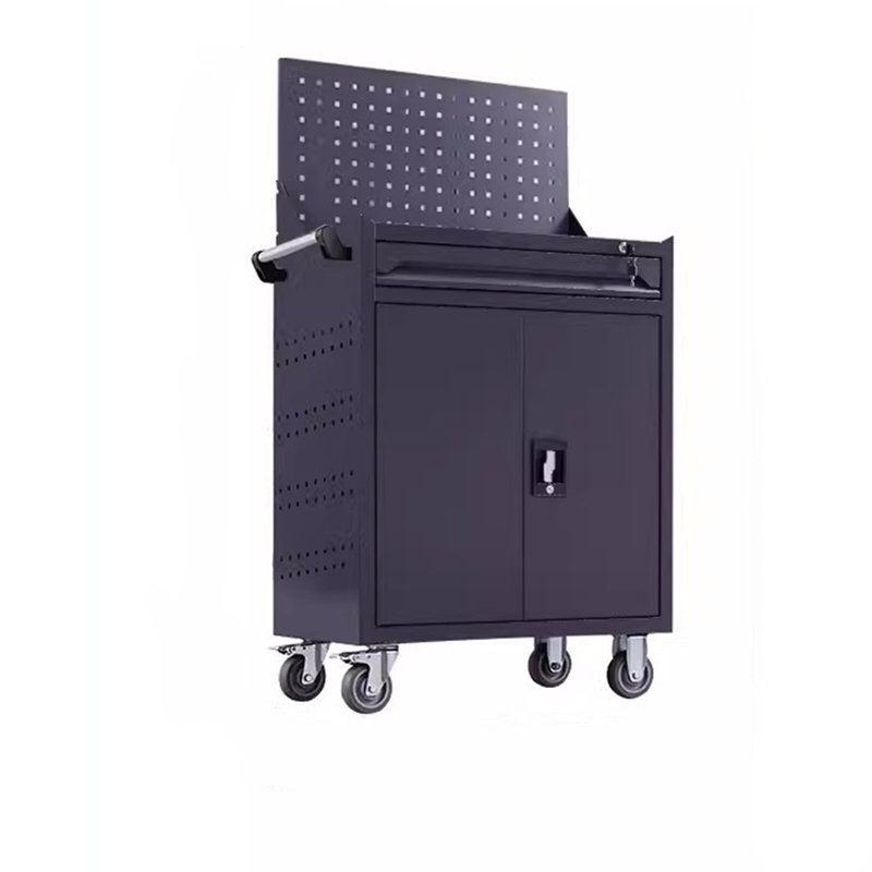 迅迈 石墨灰 一抽工具车+挂板 汽修五金零件工具车小推车 40*67*128cm 单位 ;台高清大图