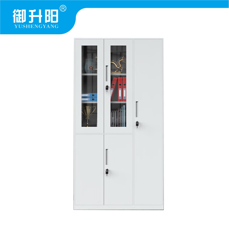 御升阳 五门文件柜纯白色 970×500×1850mm 台高清大图