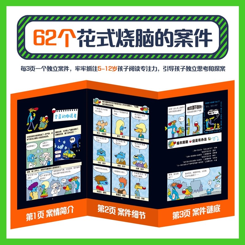 真相只有一个·福尔摩斯漫画(全4册)高清大图