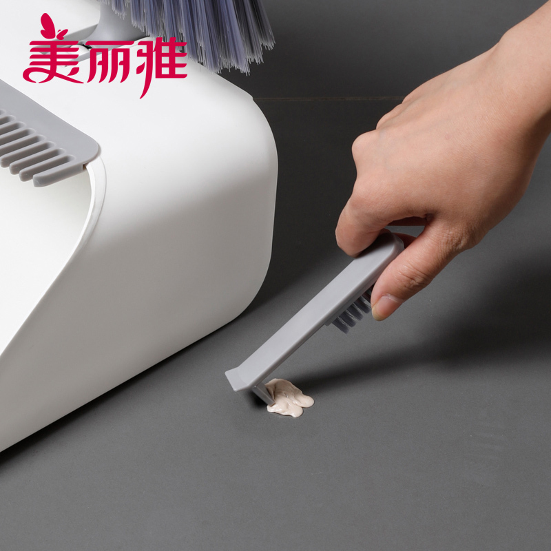 美丽雅 家用扫把扫帚 加密扫把丝不易扬尘一扫即净 时尚组合扫把套(扫把+铲)