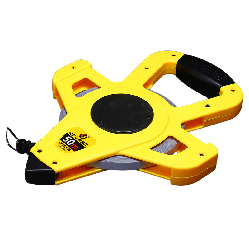 欧克(Ouke)尼龙覆膜钢卷尺钢架尺手提尺子工程测量50米OK-1842\把高清大图