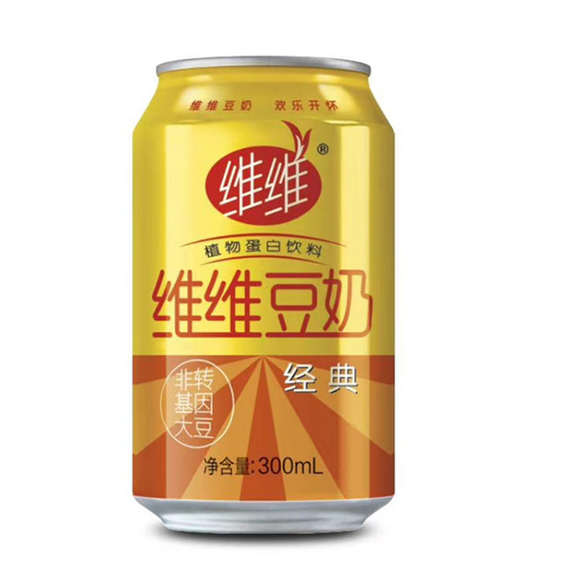 维维罐装原味豆奶植物蛋白饮料礼盒装300ml24罐整箱视频