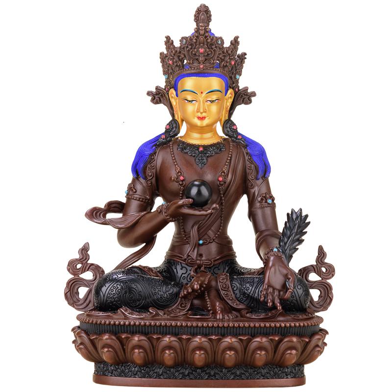 美帮汇地藏佛像 铜藏传密宗画脸地藏菩萨摆件佛教供奉高清大图