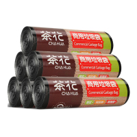 茶花(CHAHUA) 3208 加厚大号黑色塑料垃圾袋 110*80cm 10只/卷(计价单位:卷)