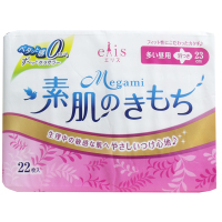 [棉柔透气姨妈巾]大王(GOON) elis Megami 棉柔透气护翼型卫生巾 姨妈巾 23厘米*22片 日用
