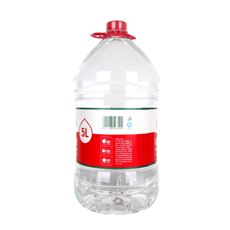 农夫山泉饮用水天然红盖瓶装5L一瓶
