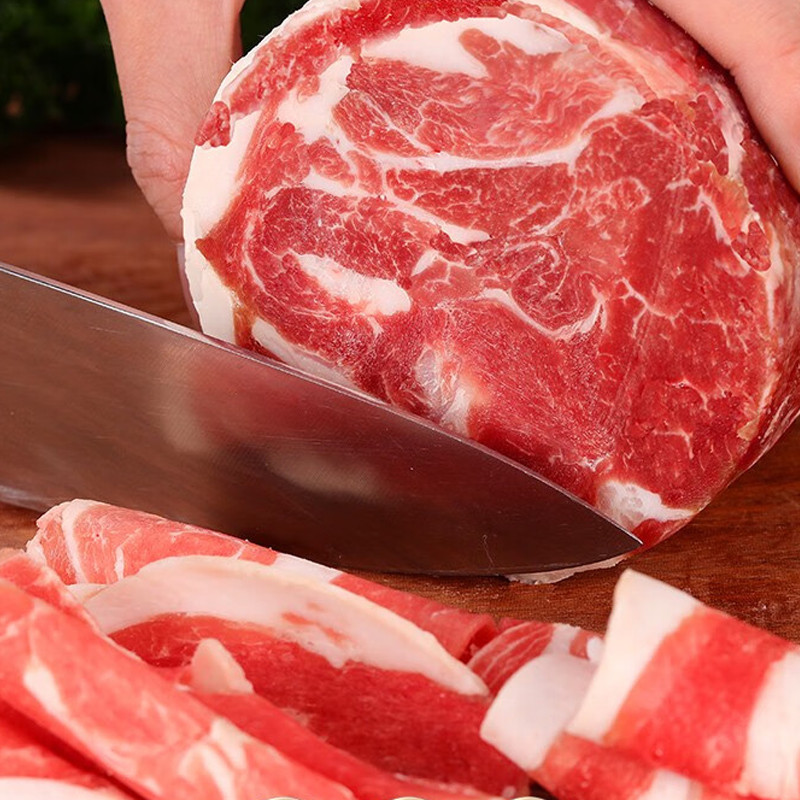 原切新鲜牛肋条肉卷 套餐组合 现做宁夏滩羊 西吉农户散养黄牛肉 牛羊肉卷各3盒高清大图