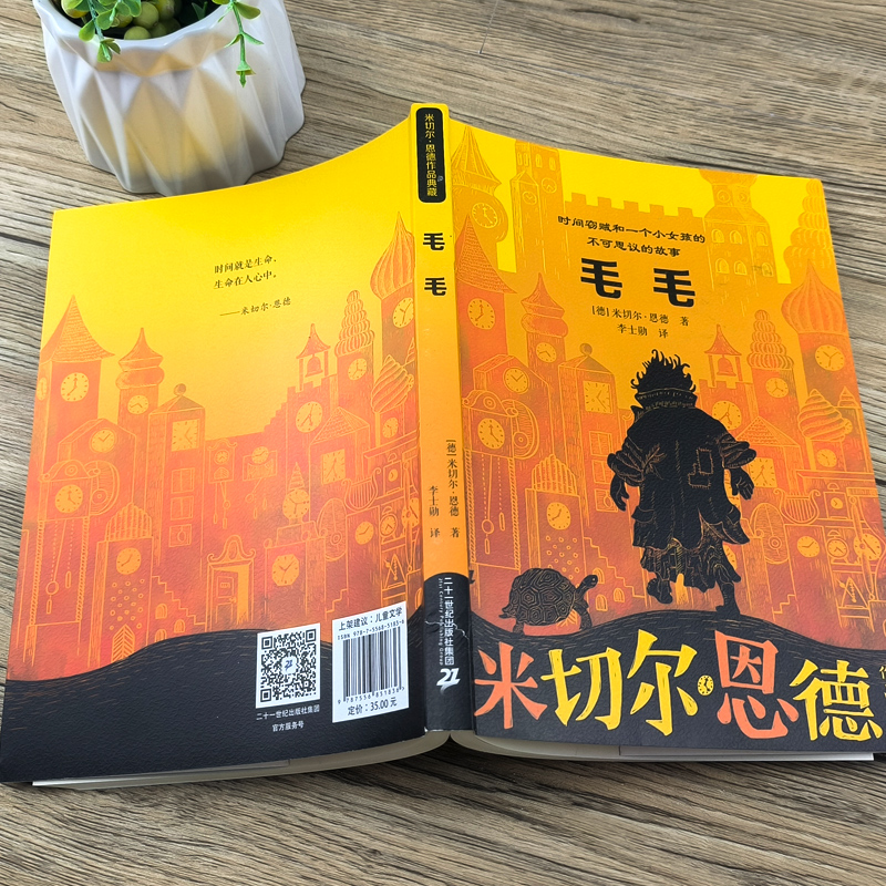 [正版]毛毛书 米切尔恩德的书 时间窃贼和一个小女孩的不可思议的故事 五六年级小学生必读课外书阅读书籍21二十一世纪高清大图