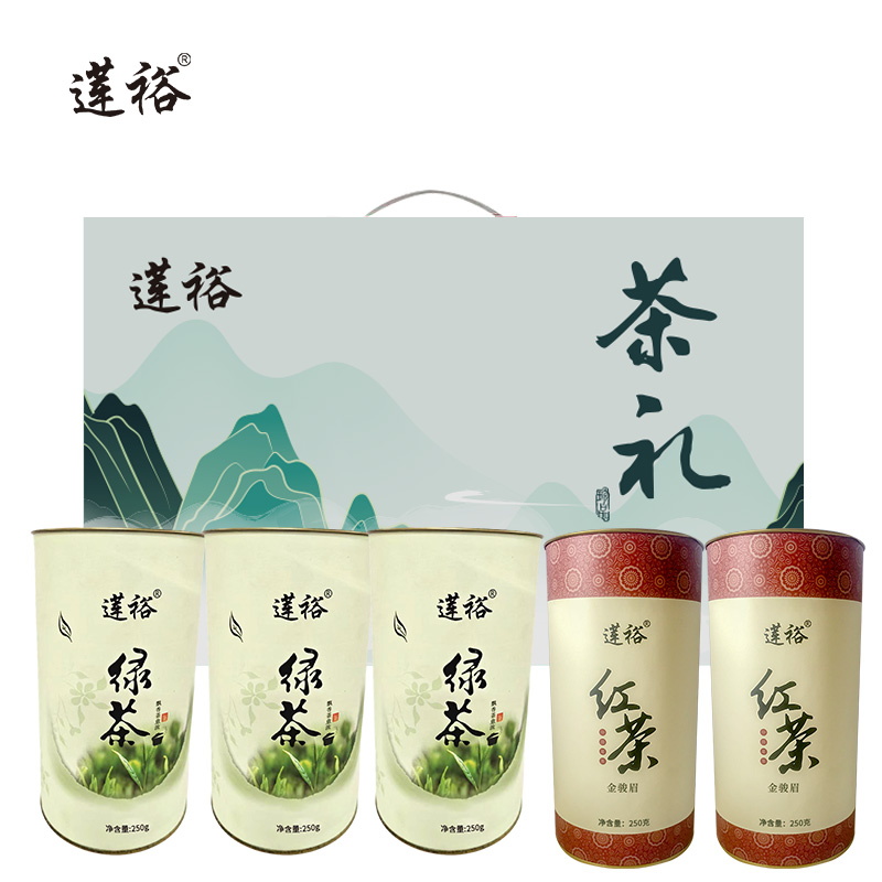 莲裕 防暑茶叶礼盒 C 1250克 盒高清大图