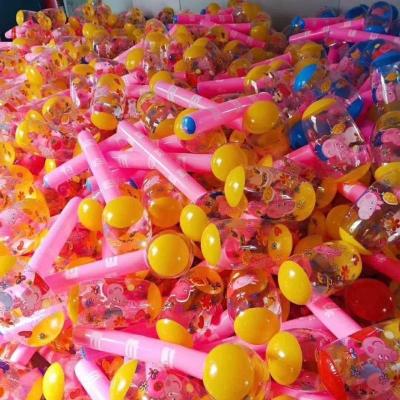 配齐锤子50cm[颜色混发]4个 送胶水[不带打气筒] 大号不倒翁玩具充气宝宝加厚加大号婴儿益智不到翁小孩儿童玩具