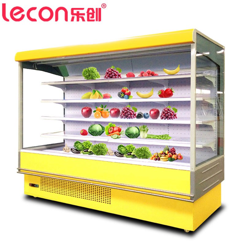 乐创电器旗舰店(lecon)LCFMG08 风幕柜 4.0米风冷展示柜冰柜超市保鲜柜商场水果蔬菜冷藏柜
