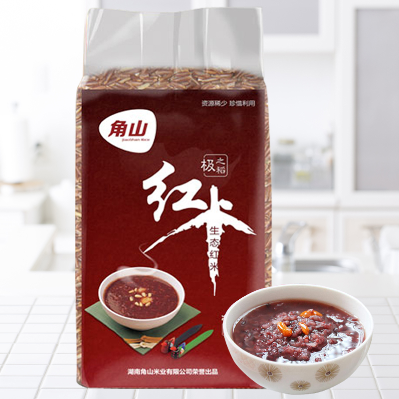 角山(JiaoShan) 生态红米 五谷杂粮 粗粮特产 糙米 新米粥米 红大米 500g