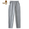 YANXU儿童灰色运动裤男童校服裤子小学生女童长裤中学生校裤夏季薄款凉