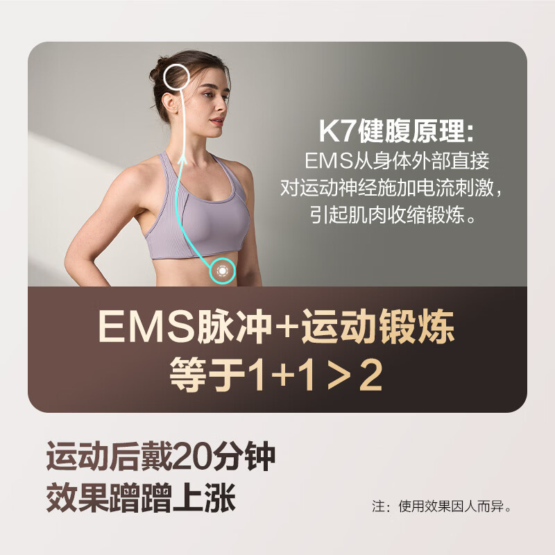 SKG腰腹部按摩器健腹揉腹仪k7束腰塑形瘦肚子姨妈神器热敷暖宫护腰带按摩仪 父母亲节生日礼物实用 限定礼盒款[健腹腰带]高清大图