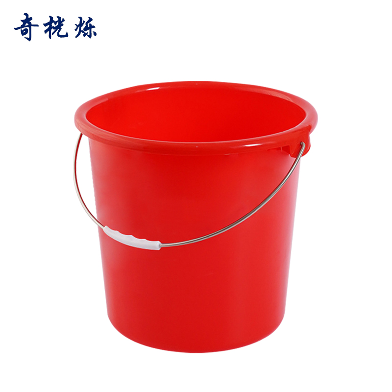 奇桄烁水桶塑料桶红色中号个高清大图
