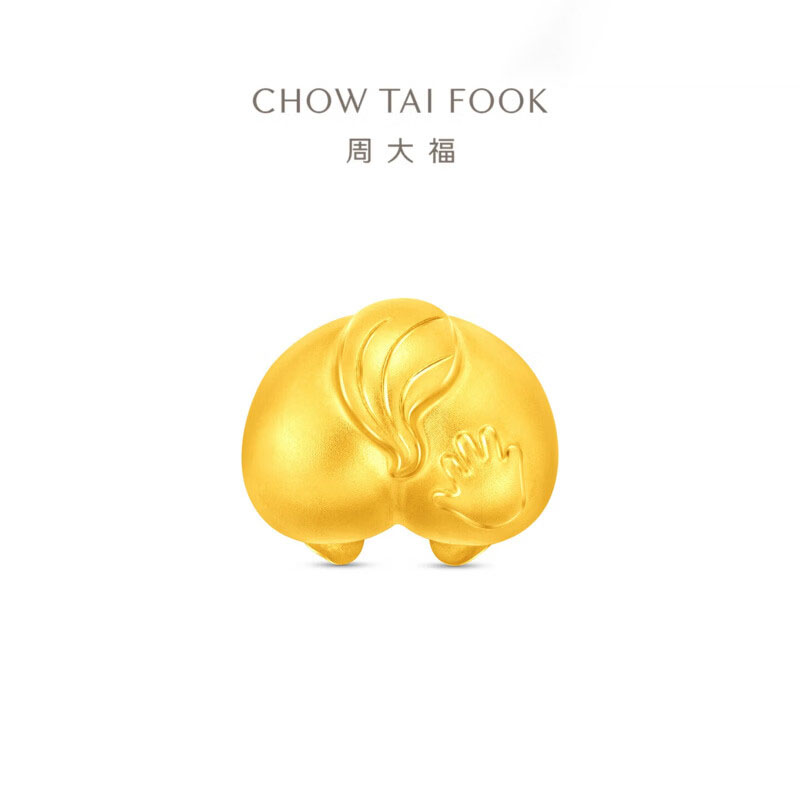 周大福马年生肖系列 “拍马屁”足金黄金转运珠送礼物R37737 R37737