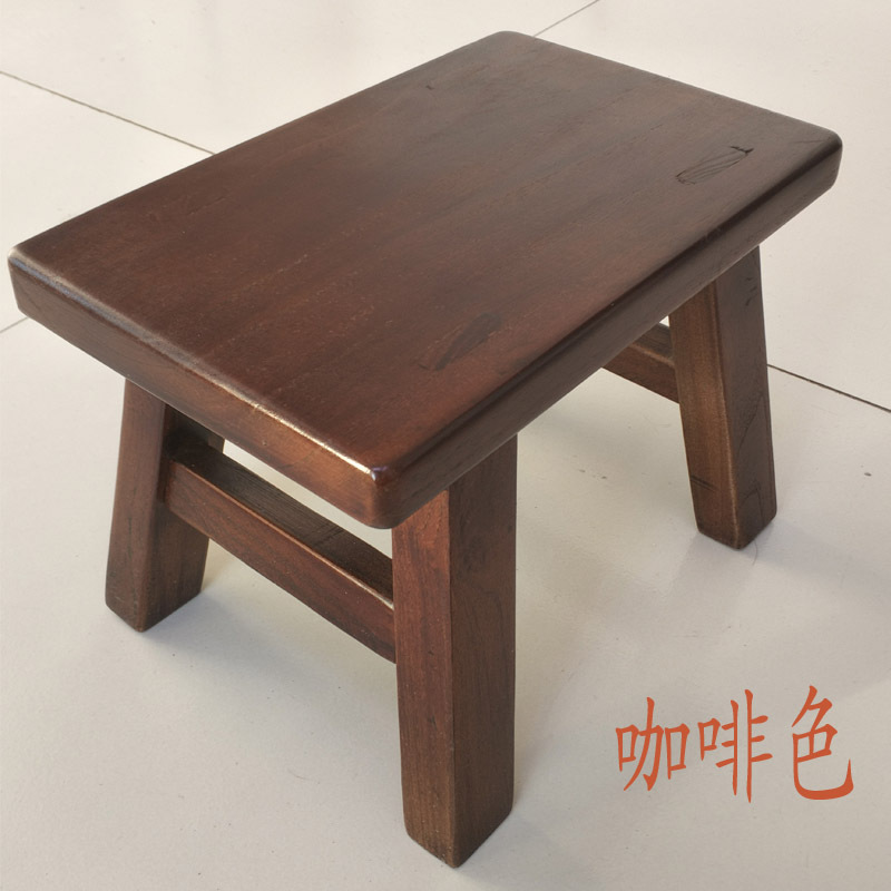 榆木实木加宽儿童小板凳换鞋凳矮凳客厅凳跳舞垫脚凳家用方凳木凳