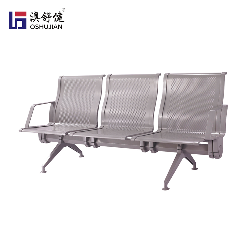 机场椅医院候诊椅公共连排椅高铁车站火车站等候椅 澳舒健 三人位排椅SJ9086-3 张高清大图